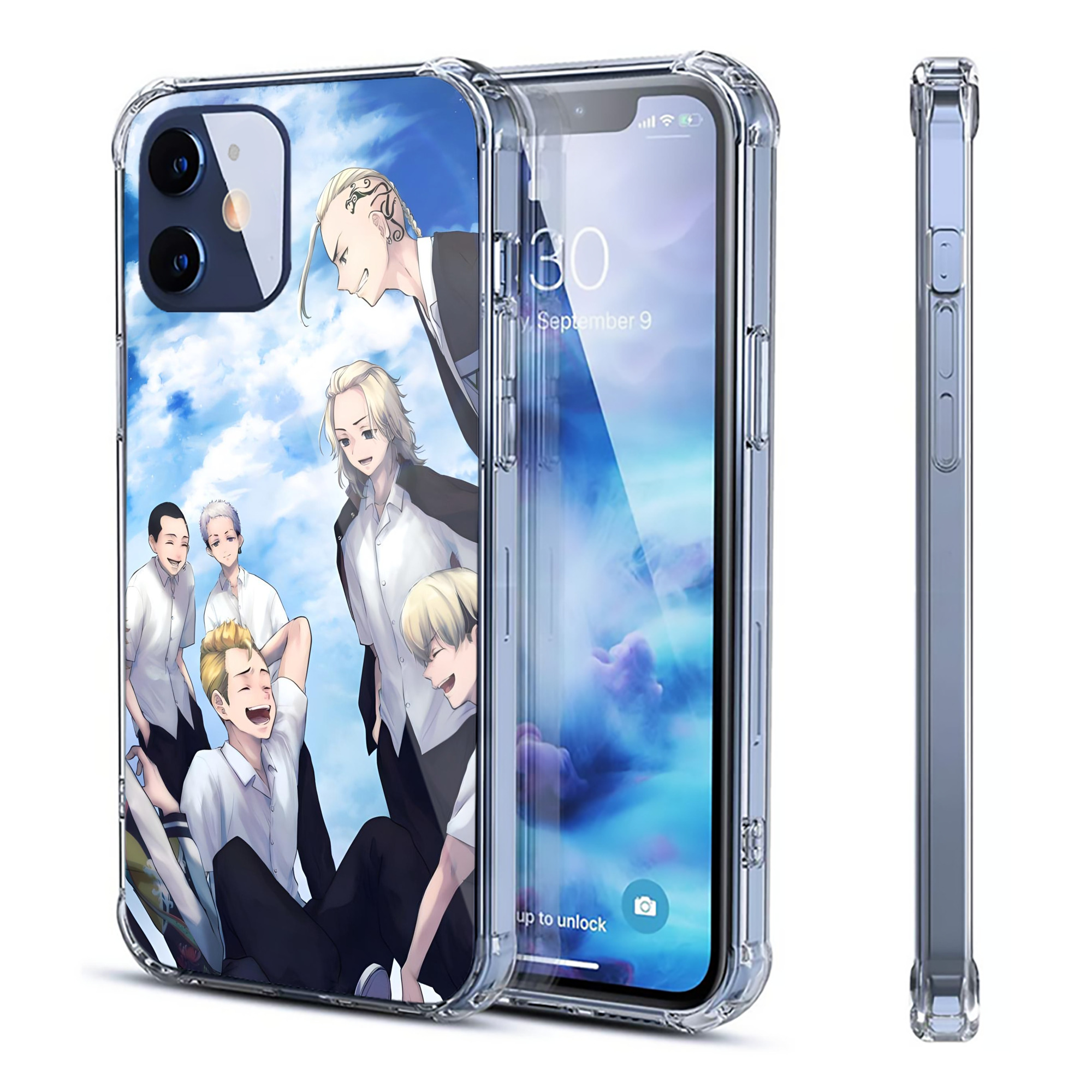 （画像用） 東京リベンジャーズ Tokyo Revengers 【iPhone 12シリーズ対応】透明スマホケース（クリアソフトケース）